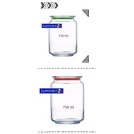 [750ml] Luminarc Rondo Solid Jar Bekas Kuih Raya Set Balang Biskut Raya Set Air Tight Glass Jar Balang Kaca Kedap Udara
