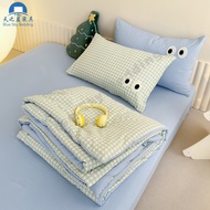 Light and breathable Japanese plaid thin quilt Queen/King/Super King Quilt