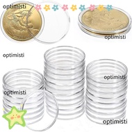 OPTIMISTI Coinning Capsules, Plastic  Acrylic Coin Capsule, Container Coin  Home
