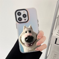 High quality cute white puppy iPhone case 11 for iphone 12 13 15 6 7 8 x xs 14 Pro Max Mini xr plus 