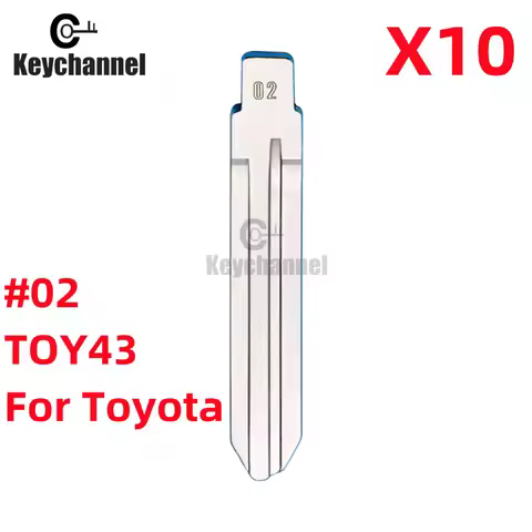 10 PCS/LOT #02 KD Blade LISHI TOY43AT TOY43 Car Key Blade For Toyota Camry Corolla Highlander RAV4 Y