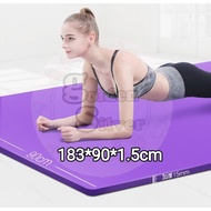🤩GO-Style🤩15mm Extra Thick NBR Yoga Mat anti slip training mat For Gym Home Fitness excercise workou