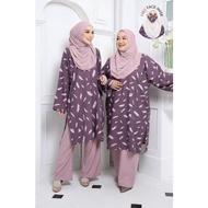 [Free Mask] Set Baju &amp; Seluar Muslimah Kayla Kaftan Seluar Ready Stock Size S hingga Plus Size