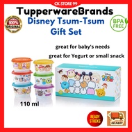 Tupperware Disney Tsum Tsum Gift Set Snack Cup 110ml set hadiah Gup makanan ringan