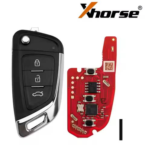Xhorse VVDI2 XKKF06EN Wire Remote Key 3 Buttons Fob Knife Style for VVDI Key Tool Global Version 5Pc