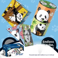 3D Panda Cartoon Transformable 3D Magic Cube Folding Geometric Cube Children's Educational Toy