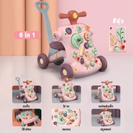 ⭐️Y&Y Kid toy shop⭐ รถหัดเดิน รถผลักเดินเด็ก รถหัดเดินเด็ก 6 in 1 โต๊ะกิจกรรม รถขาไถมีด้ามเข็น เปียโ