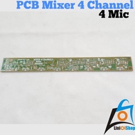 PCB Mixer 4 Channel mic1 mic2 mic3 mic4