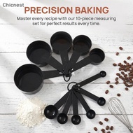 [Chc] Stainless Steel 10pcs Measuring Spoons Kitchen Set for Baking Cooking Teaspoon Sugar Scoop Mul