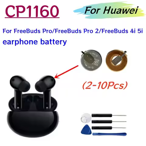 2-10Pcs Bluetooth Earphone Battery CP1160 For Huawei FreeBuds Pro / FreeBuds Pro 2 FreeBuds 4i 5i +F