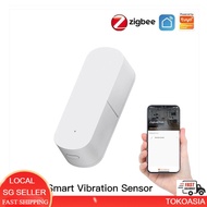 (Zigbee) (MOES/TUYA SG) Smart Vibration Sensor Detection Home Security System