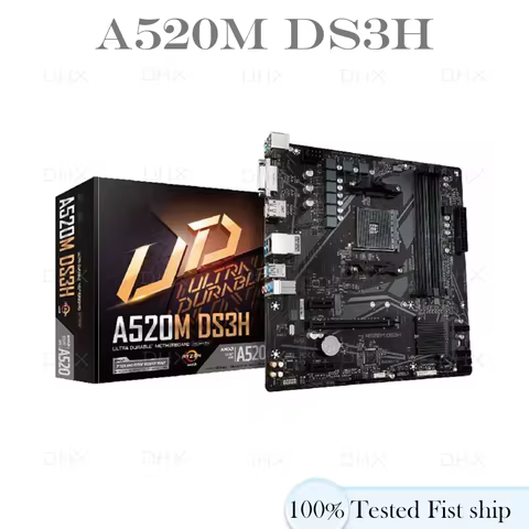 USB 3.2 support Ryzen 5700 5600 3900 4700 cpu For GIGABYTE A520M DS3H Motherboard AMD A520 AMD AM4 4