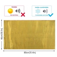 Car Sound proof with gum Dynamat Aluminium gold colour mat tape 1pcs