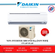 DAIKIN 1HP AIR COND NON-INVERTER R32  FTV28PB/RV28PB [SMART WIFI]-DAIKIN WARRANTY MALAY