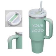 26 New Products Ready Stock 40OZ Handle Cup Car Cup 304 Double-Layer Stainless Steel Straw Beer Cup 