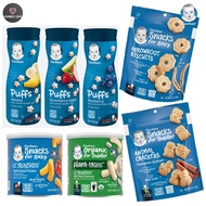 [CHEAPEST IN SHOPEE!] Gerber Grain &Grow Puffed Grain, Gerber Organic Lil' Crunchies, Arrowroot, Ani