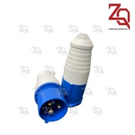 SSS Blue 220V-250V 16A 3 PIN Industrial Plug / Plug Top / Connector /  Coupler