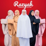 RAZYAH Telekung Dewasa Bersulam Bag Matching Berzip Telekung Murah Dan Sejuk Telekung Easy Travel