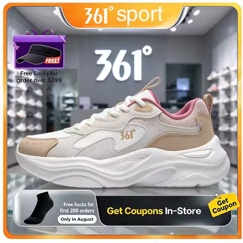 361 Men Sneakers 2026 Autumn New Shock Absorbing Thick Sole Outdoor Hiking Trail Shoes