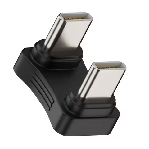 2 in 1 Converter Connector Male To Male U Shaped USB C To USB C Extension Adapter 480Mbps Data Trans