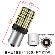 Bóng Đèn LED Tín Hiệu Rẽ 1156 P21W PY21W Đèn Led Canbus Siêu Sáng Phía Trước Phía Sau Màu Vàng Hổ Ph