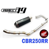Project79 Exhaust Honda CBR250RR Ekzos Full System Tabung Muffler Stainless Steel CBR 250 RR QPM38BK