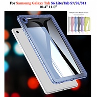 For SAMSUNG Tab S7 S8 S9 11.0" SM-X710 SM-X700 SM-T870 Solid Color Case Tab A9+ A9 Plus S6 Lite 10.4