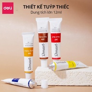 Deli Premium Dmast Watercolor - 12ml Tube Watercolor - Diverse Fresh Colors Easy to Overlay - EC310