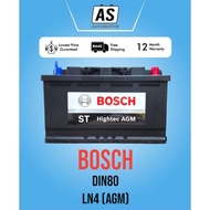LN4 (AGM) DIN80 Battery BOSCH Car Battery - BMW F22, X1 E84 VOLVO V40, MERCEDES W176
