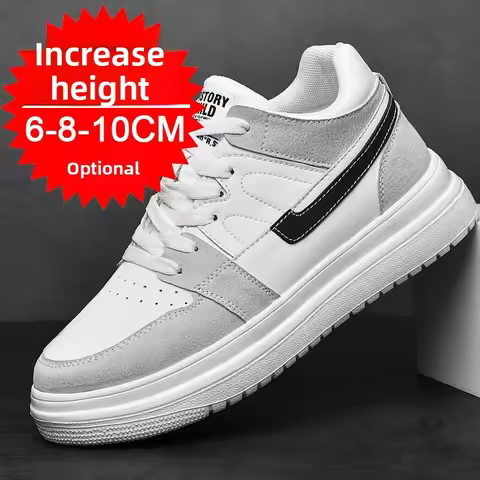 Men Elevator Shoes Heightening Sneakers for Men 4cm 6cm 8cm 10cm Breathable Height Increased Shoes f
