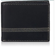 Timberland Men's Leather Slimfold Wallet with Matching Fob Gift Set, Black, One Size