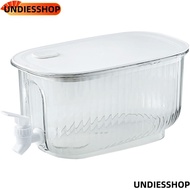 UNDIESSHOP Beverage Dispenser, PET 4L Drink Dispenser, Thickened Water Dispenser For Home