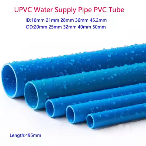 Blue PVC Tube UPVC Pipe PlasticTube Plastic Pipe Suitable for Aquarium Pipe Drainage Systems Greenho
