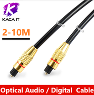 ยาว 2 - 10M สาย Optical Audio / TOSLINK/ Digital Optical Cable สำหรับ ทีวี เครื่องเสียง Home Theater