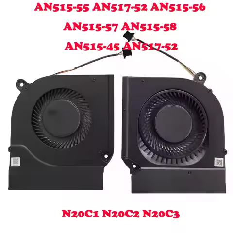 Laptop CPU GPU Fan For ACER Nitro 5 AN515-55 AN517-52 AN515-56 AN515-57 AN515-58 AN515-45 AN517-52 N