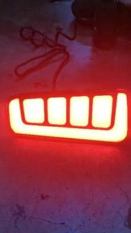 VELLFIRE ALPHARD 30 BUMPER REFLECTORS LED 3IN1 ACCESSORIES TAIL LAMP BRAKE SIGNAL RUNNING RED SMOKE