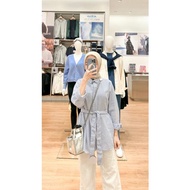 KEMEJA Melvyn STRIPE SHIRT | Premium CRINKLE STRIPE STRIPE Shirt | Free BELT