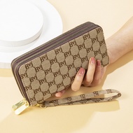 2 Zipper Double Layer Long Wallet Women Purse Dompet Panjang Wanita Dompet Zip Wanita Beg Duit Zip (
