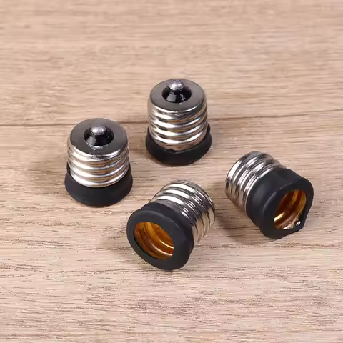 2pcs E17 To E12/ E14 Lamp Holder Led Light Base Converter Screw Bulb Socket Adapter LED Saving Light