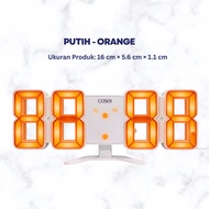 3D Alarm Clock Jam LED Digital Jam Weker Meja Dinding LED Digital 3D