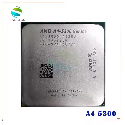 AMD A4-Series A4-5300 A4 5300 A4 5300K 5300B 3.4 GHz Dual-Core CPU AD530BOKA23HJ AD5300OKA23HJ Socke