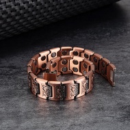 Fashion Magnetic Copper Bracelet Men Arthritis Hand Chain Vintage Wristband Stimulate The Circulatio