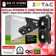 ZOTAC GeForce RTX 5060 Ti Twin Edge 8GB / 16GB OC GDDR7 Graphics Card (Black / White)