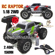 1:18 RC Car Raptor Buggy 2WD 2.4GHz Kereta Kontrol Remote Control Car Toys Mainan Budak