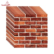 Yenhome Brick 3D Wallpaper Self Adhesive Tiles Peel and Stick