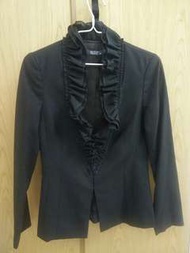 Wanko黑色西裝春日外套