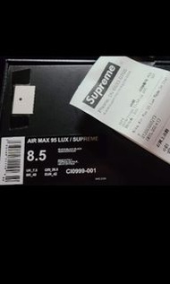Nike Air Max 95 Lux / Supreme Triple Black