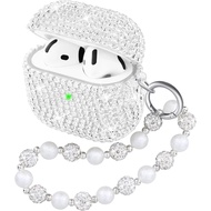 Compatible with AirPods 4 Case Protective Glitter Cute Case for AirPods 4th Generation with Luxury S