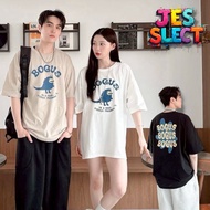 [JES] Korean Texture American BOGUS Dinosaur Little Monster Illustration Print Skin-Friendly Breatha