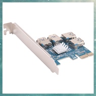 (BEYX) PCI Express Card Multiplier PCIE 1 to 4 USB GPU X1 X16 PCI-E Riser Card Video Card for Miner Mining Computer Spare Parts Parts